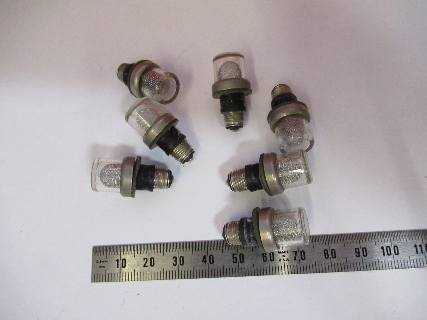 LOT 7 PCS LAMPS MILITARY RADIO GRC-206 AS PICTURED T1-A-21