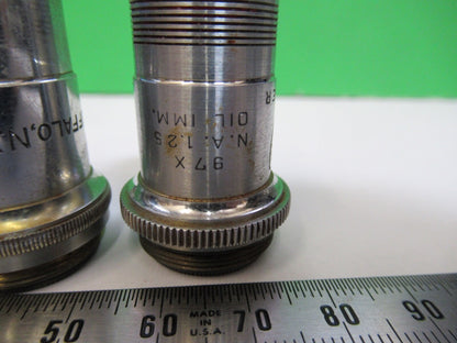 LOT OBJECTIVES SPENCER AO LENS OPTICS  MICROSCOPE PART AS PICTURED Q7-B-12
