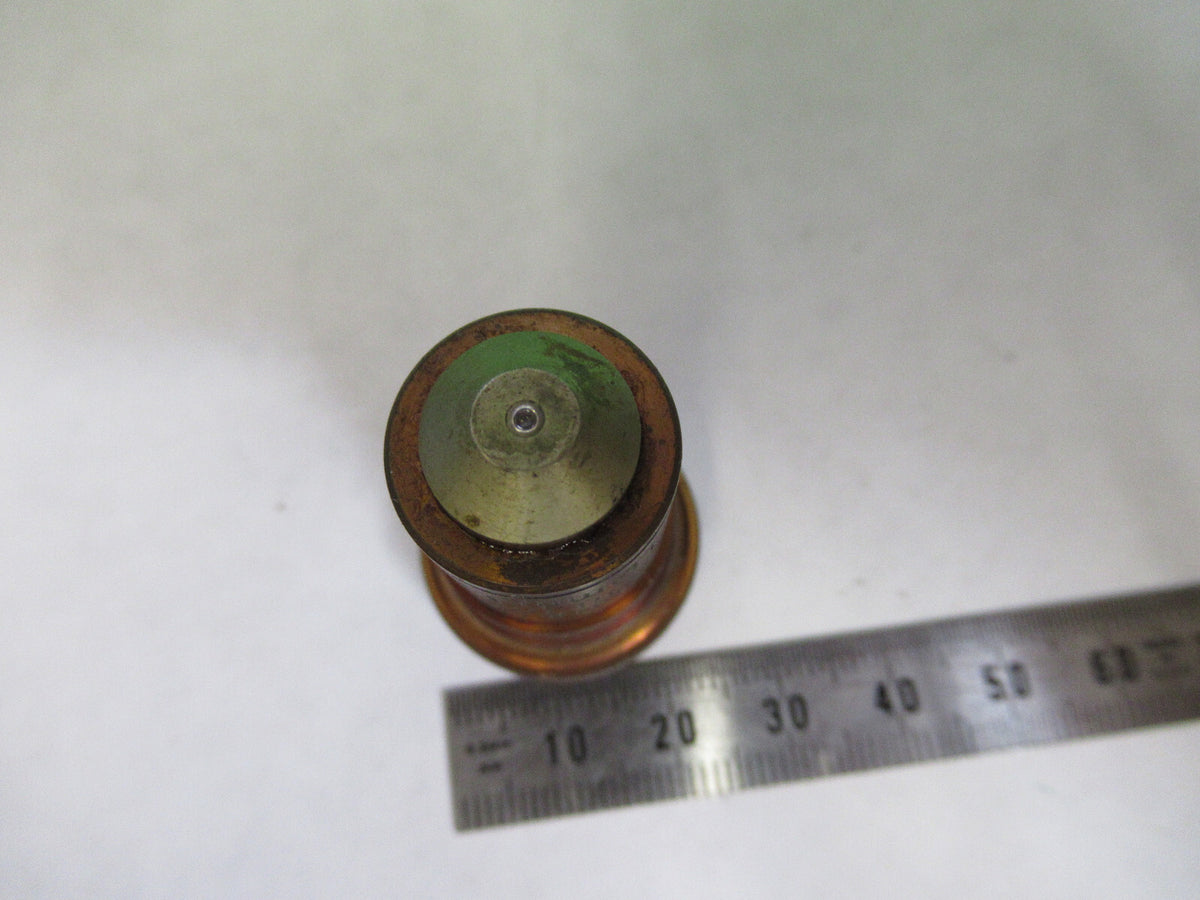ANTIQUE BAUSCH LOMB BRASS OBJECTIVE 1.9mm MICROSCOPE PART AS PICTURED S7-A-31