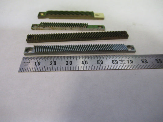 LOT 4 PIECES RACK GEAR BAUSCH LOMB AO SPENCER MICROSCOPE PART AS PICTURE U8-A-37