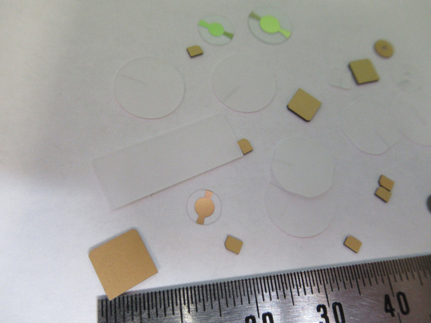Lot Blanks Piezoelectric Quartz Crystal X-y-cut Gold Coated Piezo Sensor