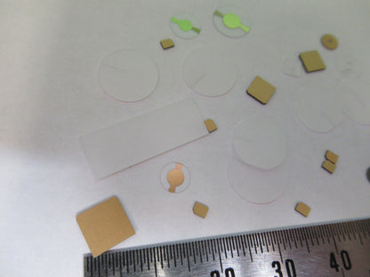 Lot Blanks Piezoelectric Quartz Crystal X-y-cut Gold Coated Piezo Sensor