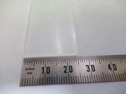 OPTICAL GLASS NAUGATUCK 2" x 1" x 2mm FROSTED DIFFUSE OPTICS AS PICTURED 98-A-10