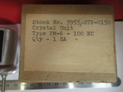 BLILEY FM6 QUARTZ CRYSTAL 100 KC FREQUENCY CONTROL RADIO AS PICTURED X3-B-11