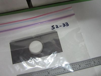 MICROSCOPE PART SLIDE COATED FILTER LEITZ GERMANY OPTICS AS IS BIN#S2-33