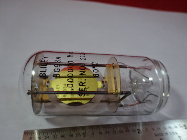 HUGE BLILEY QUARTZ GLASS ENVELOPE RESONATOR FREQUENCY CONTROL 1 MHz BG 1-DT-10