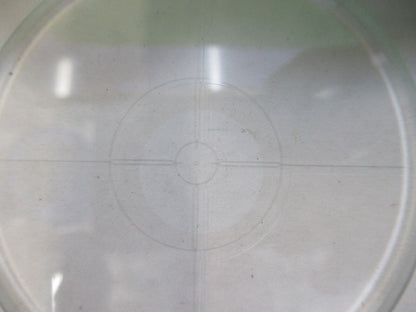 OPTICAL MIL SPEC CROSS TARGET WINDOW RETICLE LASER OPTICS AS PICTURED X7-A-49