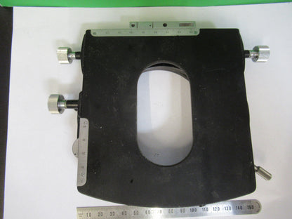 WILD M20 SWISS STAGE TABLE MICROMETER MICROSCOPE PART OPTICS AS PICTURED R8-A-58