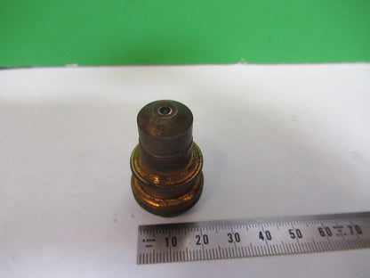 ANTIQUE BRASS BAUSCH LOMB OBJECTIVE 4mm LENS MICROSCOPE PART AS PICTURED X3-B-95