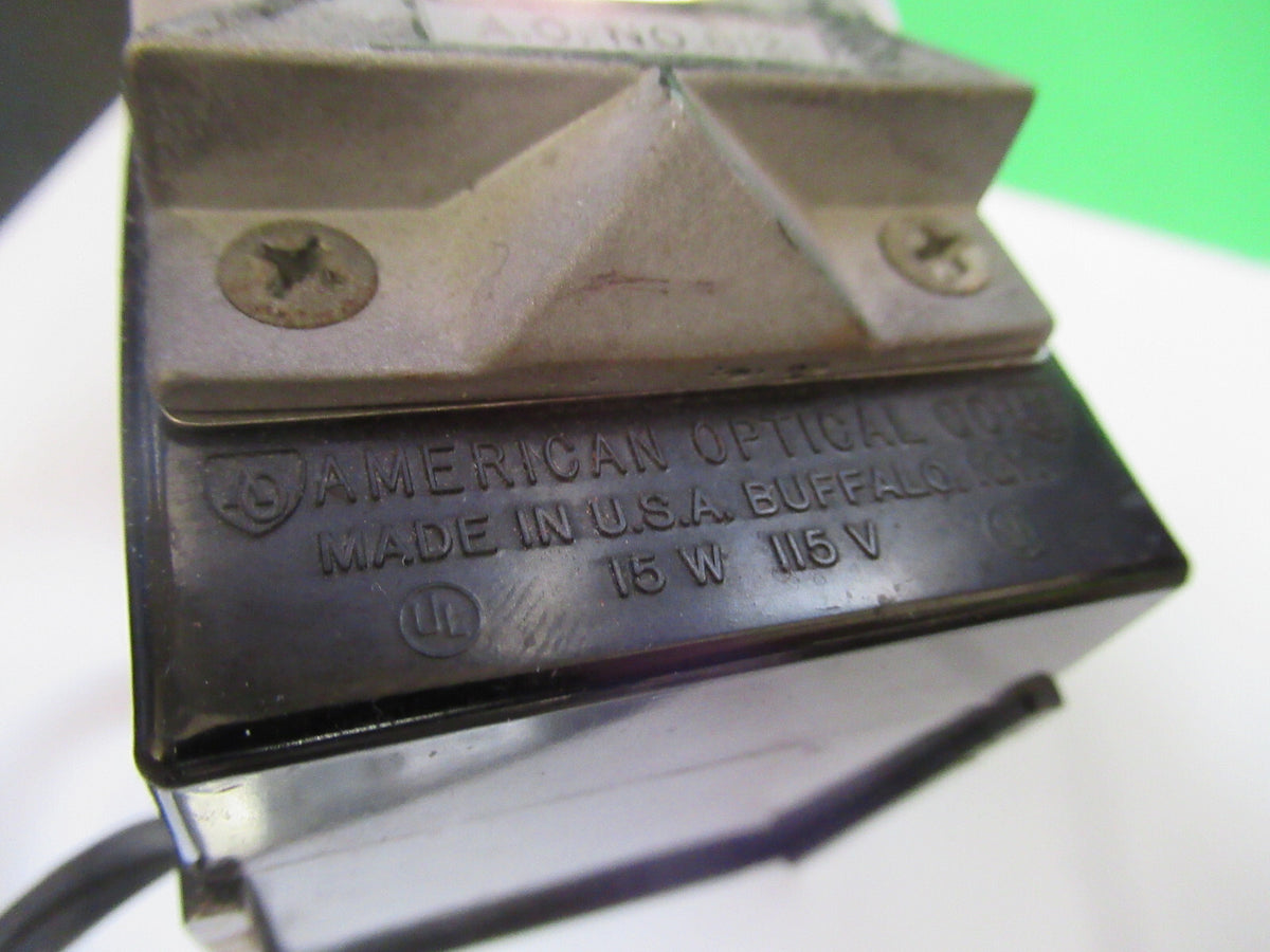 Microscope Part Vintage Spencer Lens Co. American Optical Co. Lamp Illuminator Optics