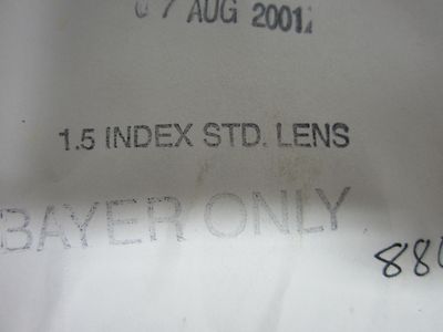 Optical Bayer Convex Concave Lens Glass Blank 1.5 Index Optics