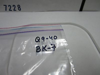 OPTISCHES BK-7 GLASFENSTER MIL SPEC LASER OPTICS BIN#Q9-40