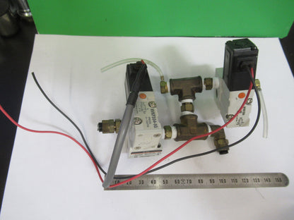 PNEUMATIC AIR SMC JAPAN VALVE ASSEMBLY AUTOMATION ROBOTIC AS PICTURED &83-FT-14