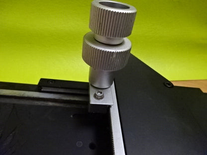 MICROSCOPE PART NIKON JAPAN METAPLAN STAGE TABLE MICROMETER GERMAN AS IS #TD-3-A