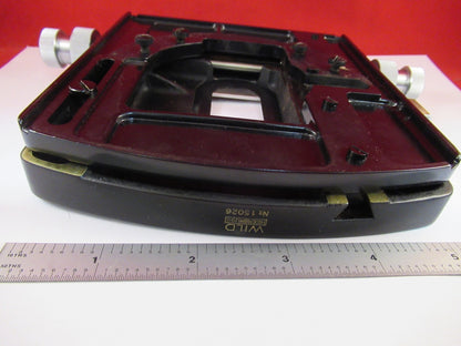 WILD HEERBRUGG SWISS M20 STAGE TABLE MIKROMETER-MIKROSKOP-TEIL WIE BESEHEN #F7-15