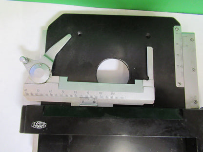 OLYMPUS JAPAN XY STAGE TABLE CLIPS MICROSCOPE PART AS PICTURED X4-A-25