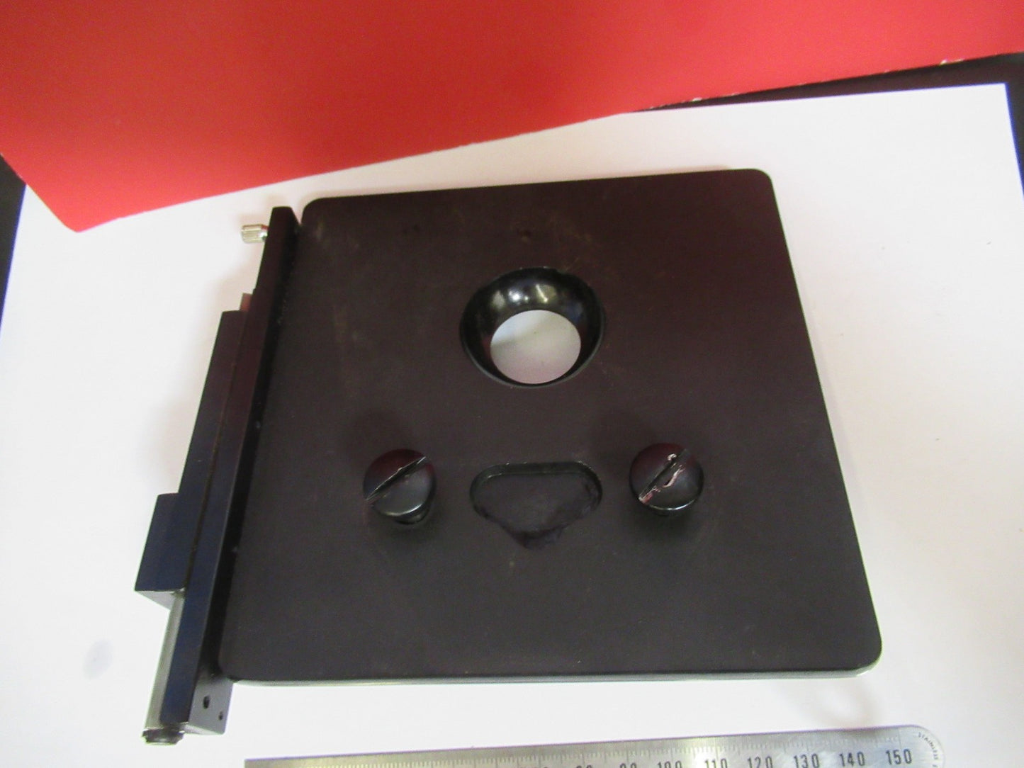 ANTIQUE SPENCER XY STAGE TABLE AMERICAN OPTICS MICROSCOPE PART AS PIC V7-A-40