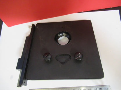 ANTIQUE SPENCER XY STAGE TABLE AMERICAN OPTICS MICROSCOPE PART AS PIC V7-A-40