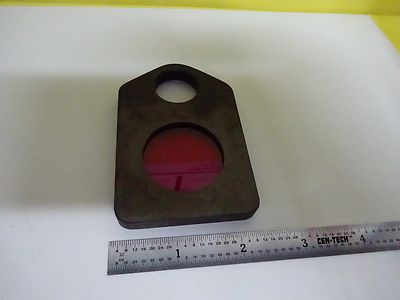 OPTICAL MOUNTED FILTER #29 RED LASER OPTICS AS IS BIN#W8-DC-28