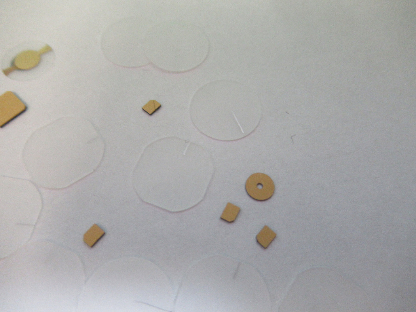 Lot Blanks Piezoelectric Quartz Crystal X-y-cut Gold Coated Piezo Sensor