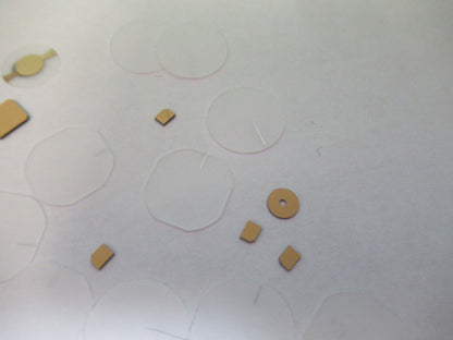 Lot Blanks Piezoelectric Quartz Crystal X-y-cut Gold Coated Piezo Sensor