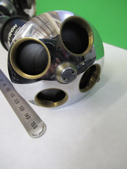 UNITRON MPH JAPAN TUBUS QUAD NOSEPIECE MICROSCOPE PART AS PICTURED U8-A-14