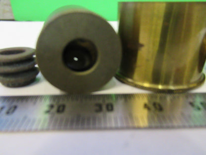 Antique Brass Henry Crouch UK Lot Lens Mounted Microscope Part AS Pic