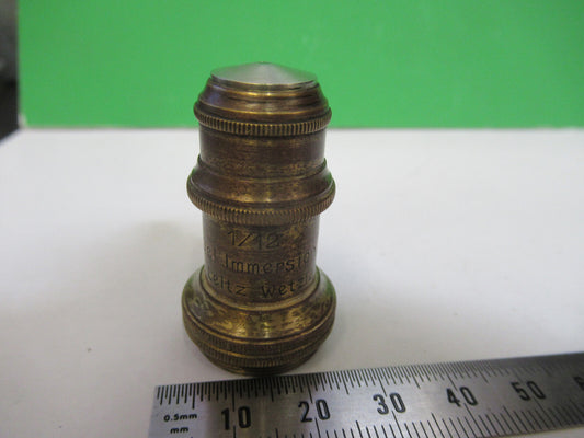 Antique Brass Ernst Leitz Objective Microscope Part