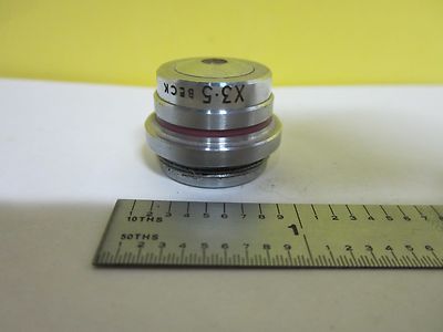 Microscope Part Objective Beck 3.5X Optics