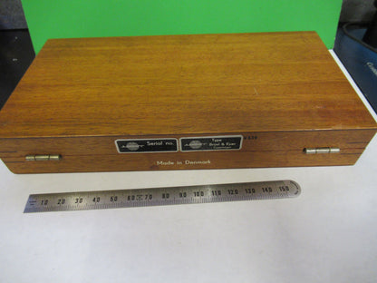 EMPTY BRUEL KJAER DENMARK MAHOGANY WOOD BOX INSTRUMENT as pictured X2-A-71