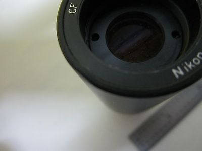 MIKROSKOPTEIL NIKON JAPAN OKULAR CF PL 2.5X OPTIK [gebogen] WIE BESEHEN BIN#T6-12