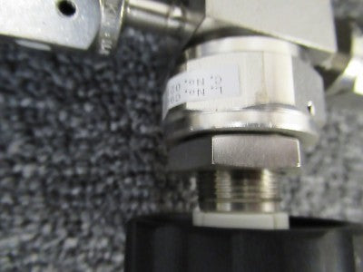 HIGH PRESSURE VALVE ASSEMBLY PARR FUJIKIN MILLIPORE 43800806EV AS PICTURED &100