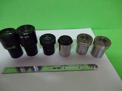 FÜR TEILE MIKROSKOPTEIL Okulare BAUSCH LOMB OPTICS AS IS BIN#11-A-23