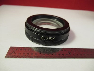 Olympus Japan Stereo Objective Lens 0.75X Wd 100mm Optics Microscope Part