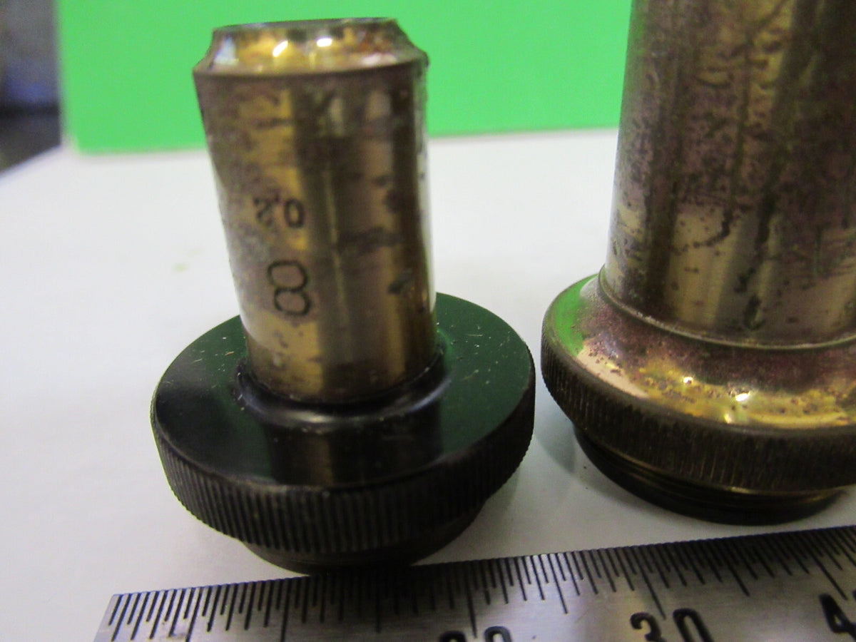 Antique Carl Zeiss AG Germany Lot Objective Microscope Part