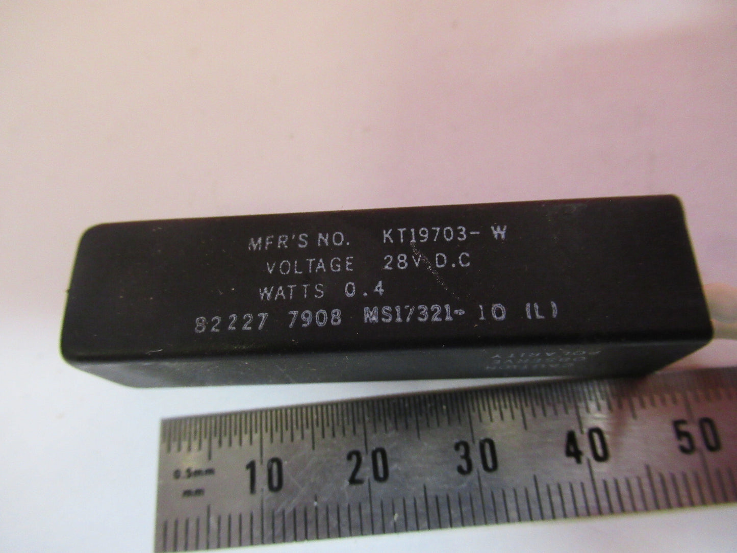 INDICATOR ELAPSED TIME KT19703-W 28V 400 Hz  AS PICTURED 6V-FT-75