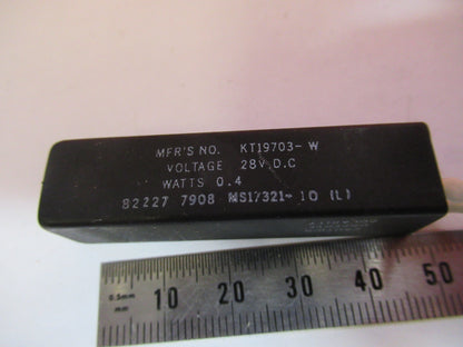 INDICATOR ELAPSED TIME KT19703-W 28V 400 Hz  AS PICTURED 6V-FT-75