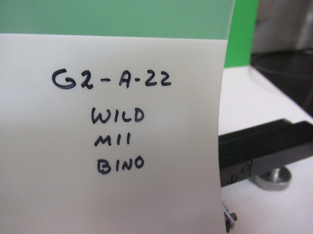 Wild Swiss M11 Bino Stage Xy Table Microscope Part