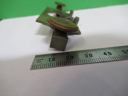 Antique Brass Bausch & Lomb 1870's Stage Clip Microscope Part