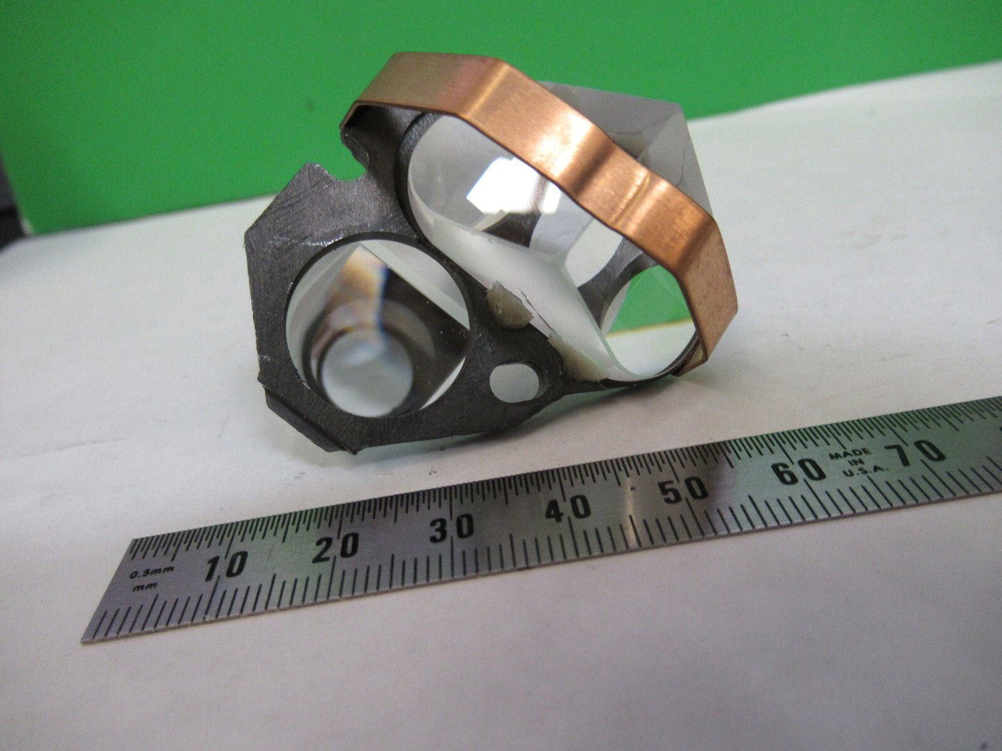 AMSCOPE PRISM ASSEMBLIES STEREO HEAD OPTICS MICROSCOPE PART AS PICTURED 82-A-80