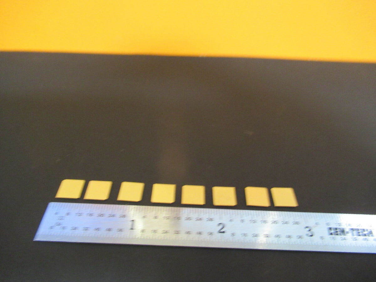Lot Quartz Y-cut Piezoelectric Blanks Gold Plated Ultrasonic Sensor