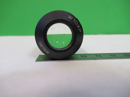 EYEPIECE UNITRON JAPAN W10XP LENS OPTICS MICROSCOPE PART AS PICTURED T3-C-17