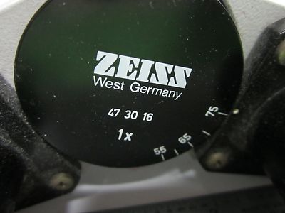 MICROSCOPE PART ZEISS GERMANY 473016 HEAD BINOCULAR OPTICS AS IS BIN#H2-D-11