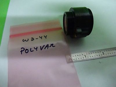 MICROSCOPE PART POLYVAR REICHERT LEICA BRASS MOUNTED LENS OPTICS AS IS BIN#W3-44