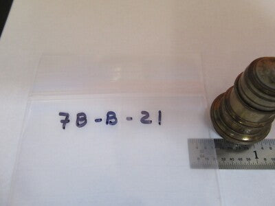Antique Brass Ernst Leitz 1/12 Objective Microscope Part