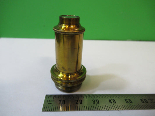 Antique Brass Henry Crouch London 1" Objective Microscope
