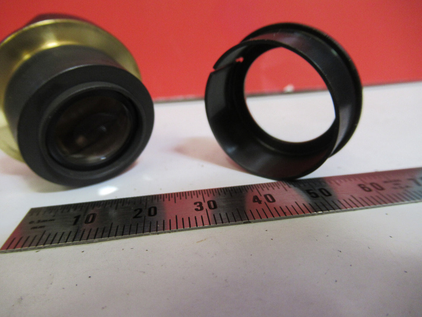 LENS LEITZ WETZLAR GERMANY 120411 MICROSCOPE PART AS PICTURED X8-B-27