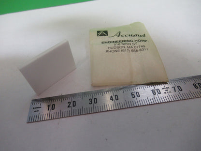 OPTICAL ACUMET OPAQUE ALUMINA PLATE CERAMIC OPTICS AS PICTURED &Q4-A-25