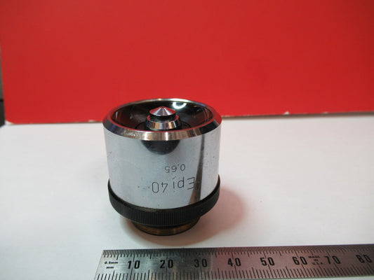 WILD HEERBRUGG SWISS OBJECTIVE EPI 40X LENS MICROSCOPE PART AS PICTURED V7-A-82