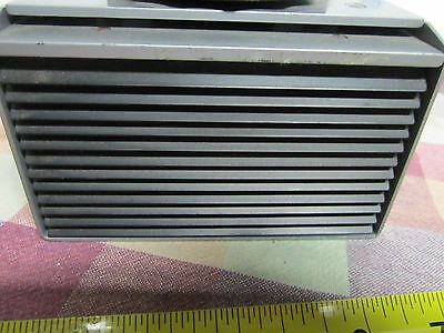 REICHERT AUSTRIA MICROSCOPE  PART LAMP HOUSING + IRIS + FILTERS OPTICS BIN#A6